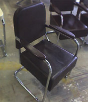 Chrome & Leather Club Chair