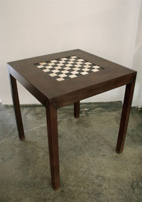 Leather Game Table