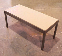 Fawn Pig Skin Table w/ Steel Base